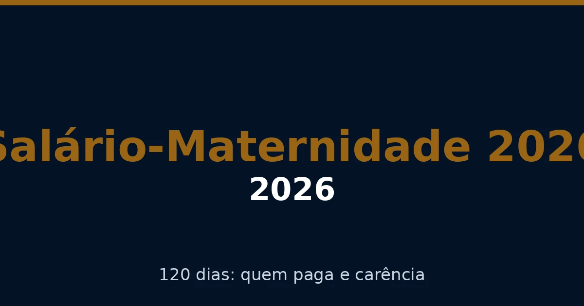 Imagem de destaque para o artigo Salário-Maternidade: Quem Tem Direito e Como Calcular (Guia 2026)